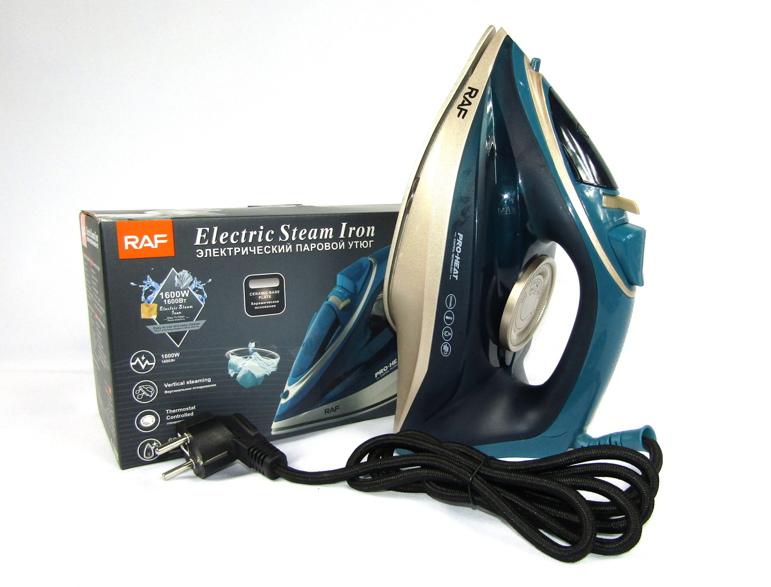 RAF Pro Heat Steam Iron - ManitMall.com