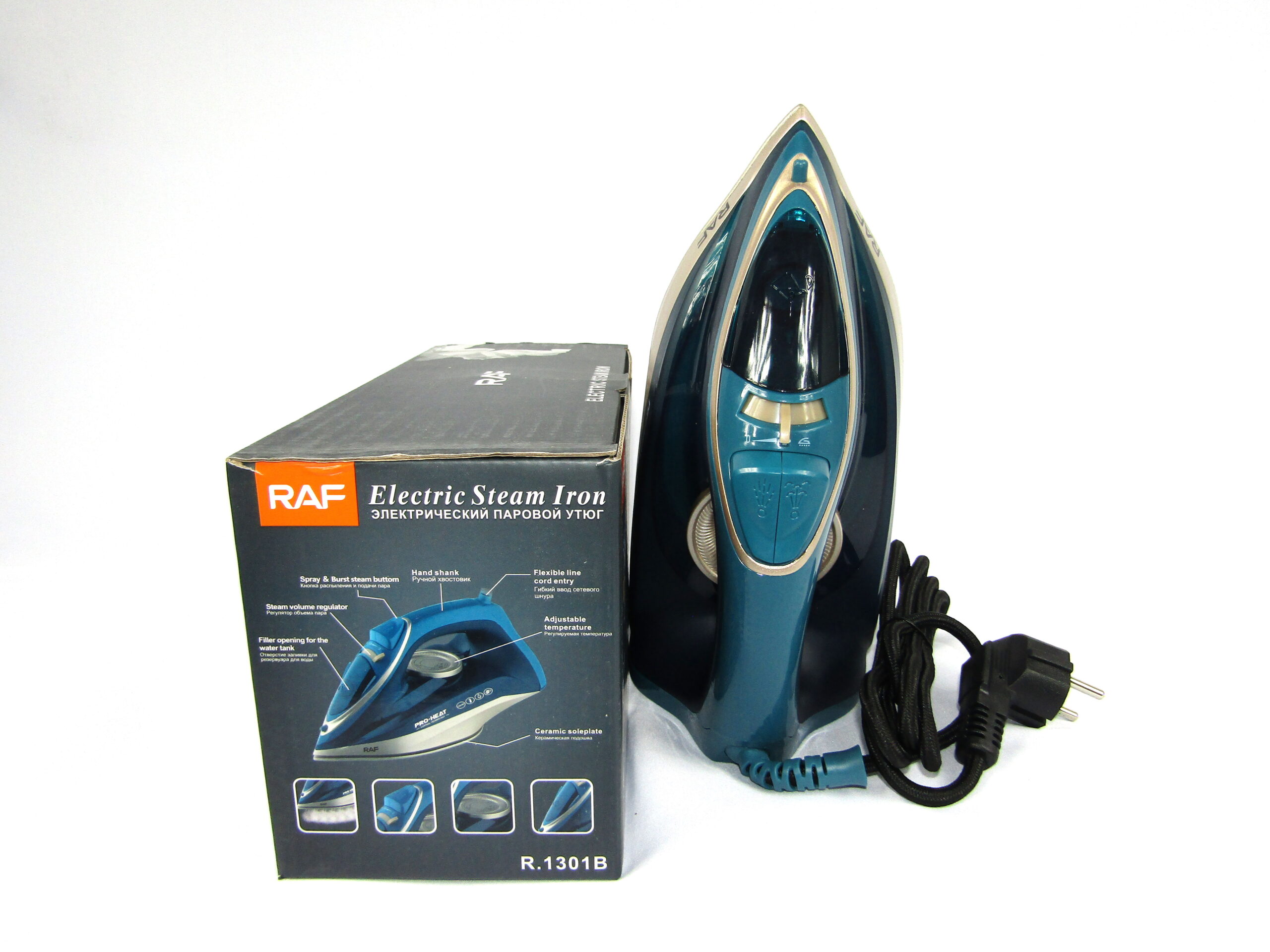RAF Pro Heat Steam Iron - ManitMall.com